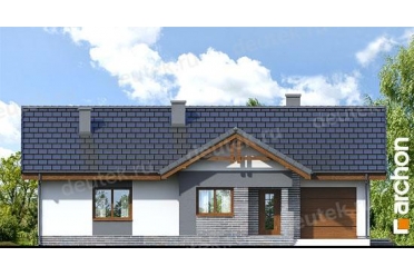 Проект одноэтажного коттеджа с гаражом DT0478