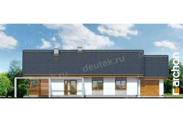 Проект одноэтажного широкого дома с гаражом DT0672