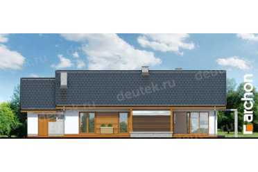 Проект одноэтажного широкого дома с гаражом DT0672