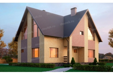 Проект дома 12 на 10 с плитами перекрытия DT0295