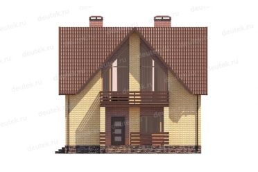 Проект дома 12 на 10 с плитами перекрытия DT0295