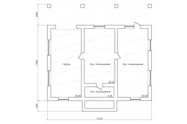 Проект дома на участке с уклоном DT0311