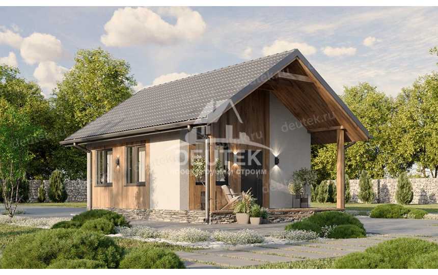 Проект небольшого одноэтажного домика для отдыха - LK-325