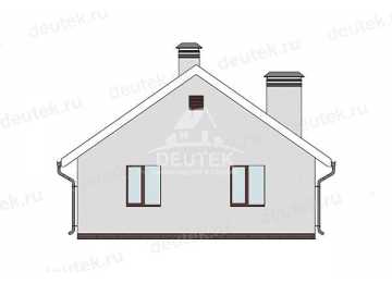 Проект дачного одноэтажного дома с размерами 8 м на 10 м - LK-432